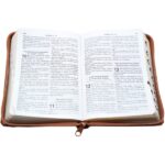Bíblia Pequena Com Ziper RC Capa Marrom - Imagem 4