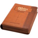 Bíblia Pequena Com Ziper RC Capa Marrom - Imagem 2