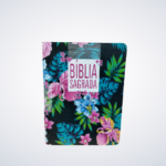 Bíblia Sagrada - Capa Ilustrada floral preta