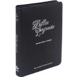 Bíblia Sagrada ARC Linha Ouro Preta Flor