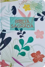 Bíblia Sagrada Letra Normal ARA Capa Dura Branca Flores - Imagem 5