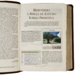 Bíblia de Estudo Igreja Primitiva NAA Capa Luxo Marrom - Imagem 4