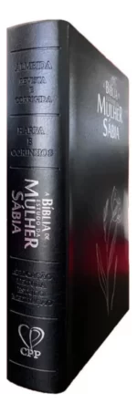 Bíblia De Estudo Da Mulher Sábia Com Harpa Magnólia Preta - Imagem 4