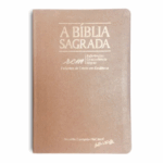 Bíblia Sagrada RCM ACF Letra Gigante Capa Luxo Rosê Gold