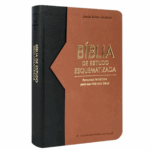 Bíblia de Estudo Esquematizada ARA Luxo Preto e Marrom
