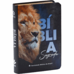 Bíblia Pequena de Bolso 13cm NAA Capa Semiflexível Leão