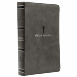 Bíblia Sagrada ACF Leitura Perfeita Letra Grande Couro Soft Cinza